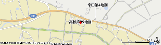岩手県花巻市高松第２９地割周辺の地図