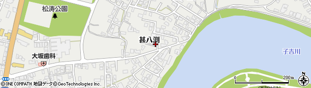 秋田県由利本荘市石脇（甚八渕）周辺の地図
