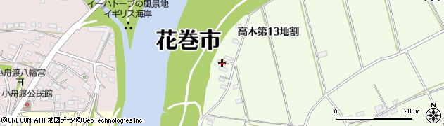 岩手県花巻市高木第１３地割163周辺の地図