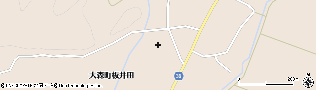 秋田県横手市大森町板井田沖田周辺の地図