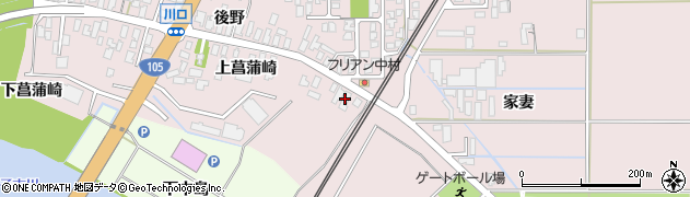 秋田県由利本荘市川口（下川原）周辺の地図