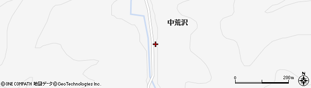 秋田県大仙市南外中荒沢77周辺の地図