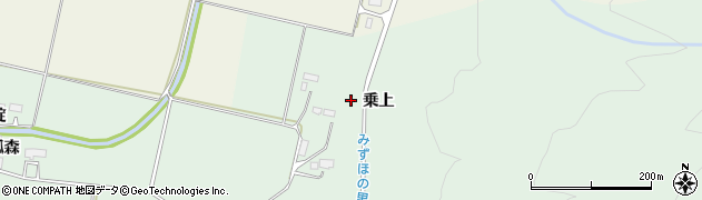 秋田県美郷町（仙北郡）金沢（乗上）周辺の地図