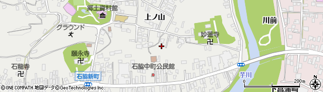 秋田県由利本荘市石脇（上ノ山）周辺の地図