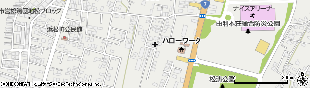 秋田県由利本荘市石脇田尻野28周辺の地図