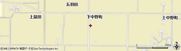 秋田県美郷町（仙北郡）境田（下中野町）周辺の地図