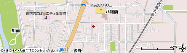 秋田県由利本荘市川口（八幡前）周辺の地図