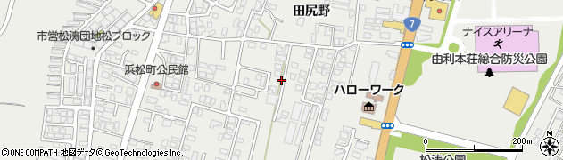 秋田県由利本荘市石脇田尻野31周辺の地図