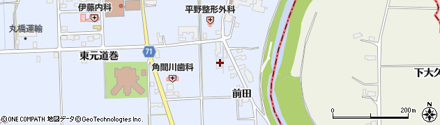 秋田県大仙市角間川町四上町88周辺の地図
