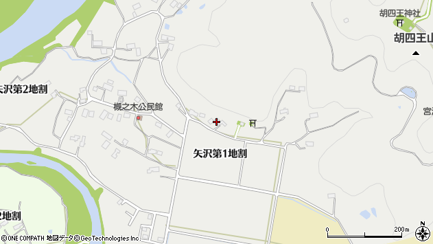 〒025-0011 岩手県花巻市矢沢の地図