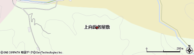 秋田県由利本荘市土谷（上向長者屋敷）周辺の地図