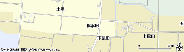 秋田県美郷町（仙北郡）佐野（根水田）周辺の地図