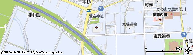 秋田県大仙市角間川町愛宕63周辺の地図