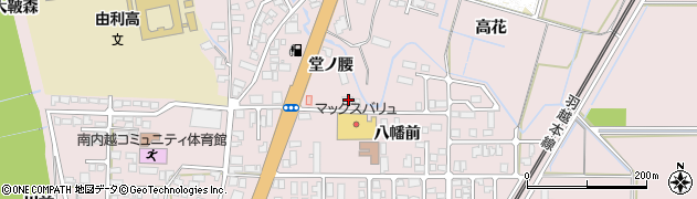 秋田県由利本荘市川口堂ノ腰91周辺の地図