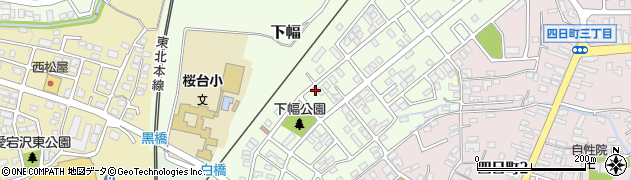 岩手県花巻市下幅周辺の地図