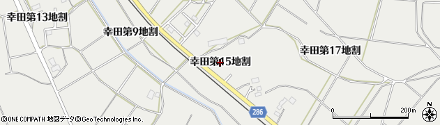 岩手県花巻市幸田（第１５地割）周辺の地図