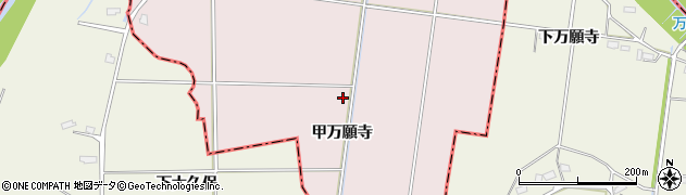 秋田県大仙市藤木（甲万願寺）周辺の地図