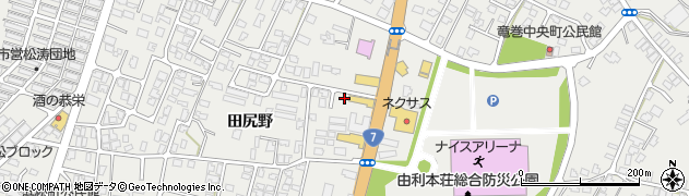 秋田県由利本荘市石脇田尻野30-61周辺の地図