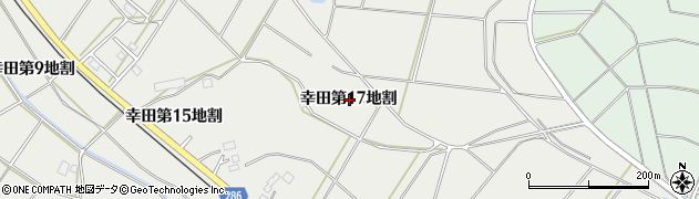 岩手県花巻市幸田第１７地割周辺の地図