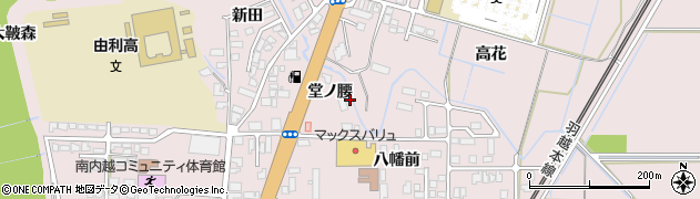 秋田県由利本荘市川口周辺の地図