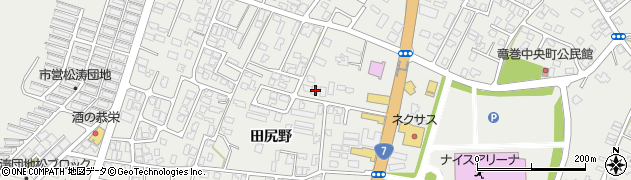 秋田県由利本荘市石脇田尻野33-42周辺の地図