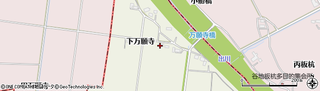 秋田県美郷町（仙北郡）金沢西根（下万願寺）周辺の地図