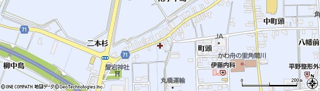 秋田県大仙市角間川町元道巻1周辺の地図