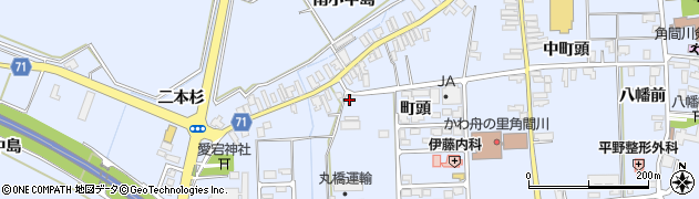 秋田県大仙市角間川町元道巻78周辺の地図