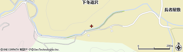 秋田県由利本荘市福山（下冬道沢）周辺の地図
