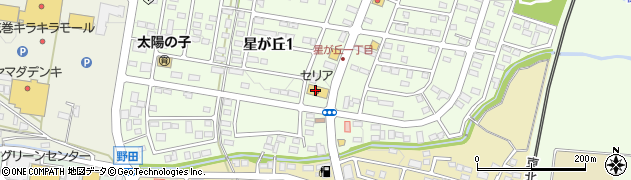 １００円ショップセリア花巻星が丘店周辺の地図