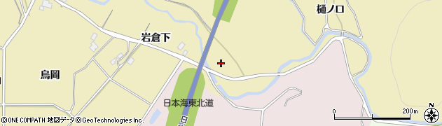 秋田県由利本荘市福山（横山）周辺の地図