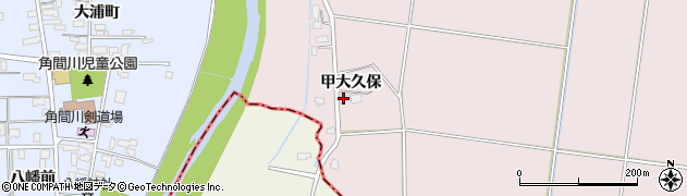 秋田県大仙市藤木（甲大久保）周辺の地図