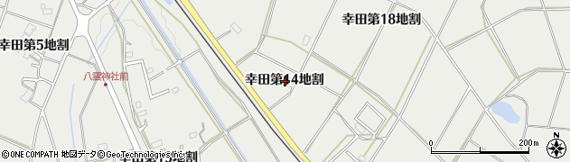 岩手県花巻市幸田第１４地割周辺の地図