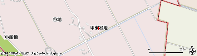 秋田県大仙市藤木（甲東谷地）周辺の地図