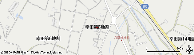 岩手県花巻市幸田（第５地割）周辺の地図