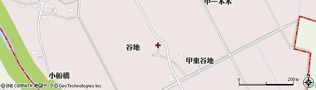 秋田県大仙市藤木（谷地）周辺の地図