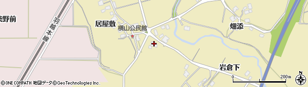秋田県由利本荘市福山（烏岡）周辺の地図