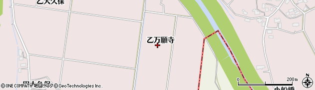 秋田県大仙市藤木（乙万願寺）周辺の地図