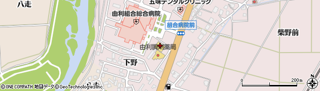 秋田県由利本荘市川口（家後）周辺の地図