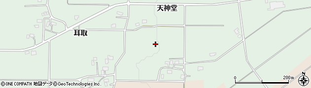 秋田県美郷町（仙北郡）天神堂周辺の地図