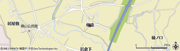 秋田県由利本荘市福山（畑添）周辺の地図