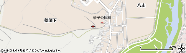 秋田県由利本荘市大浦（薬師下）周辺の地図
