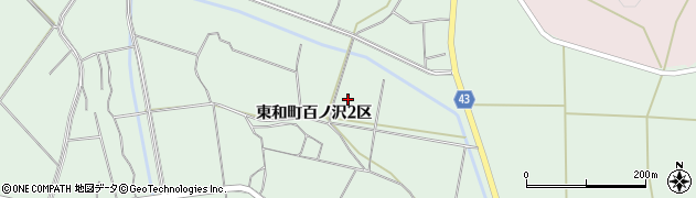 岩手県花巻市東和町百ノ沢２区周辺の地図