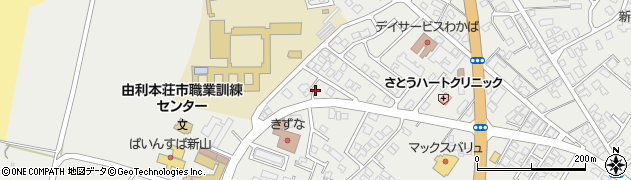 秋田県由利本荘市石脇田尻野7周辺の地図