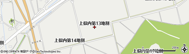 岩手県花巻市上似内（第１３地割）周辺の地図