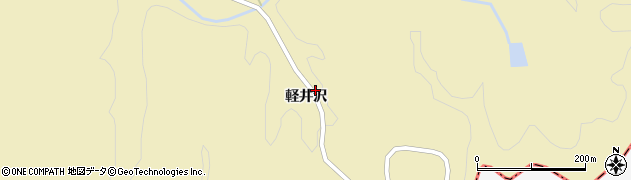 秋田県由利本荘市羽広（軽井沢）周辺の地図