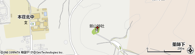 秋田県由利本荘市石脇（東山）周辺の地図