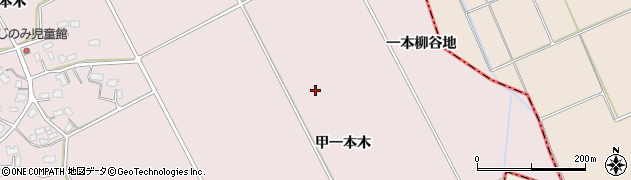 秋田県大仙市藤木甲一本木周辺の地図