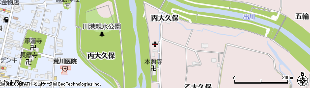 秋田県大仙市藤木（丙大久保）周辺の地図