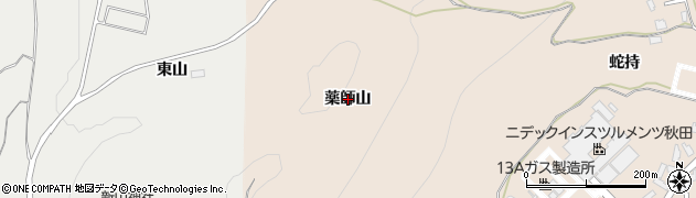 秋田県由利本荘市大浦（薬師山）周辺の地図